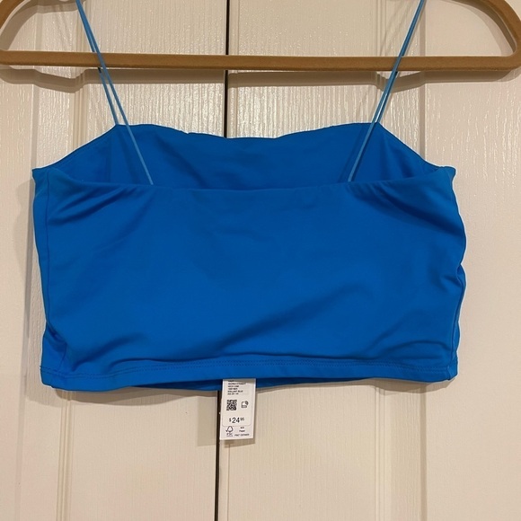 Garage blue bungee strap tube top - Picture 2 of 4